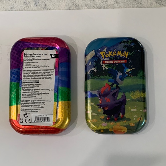 Pokemon Zorua and Cramorant, empty tin Assended Heroes. Banette 234/217. - Picture 6 of 7